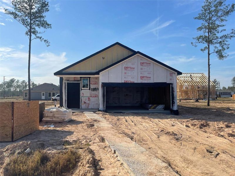 In-progress construction of a new home in Spring Branch Crossing, Conroe, TX (Image 5).