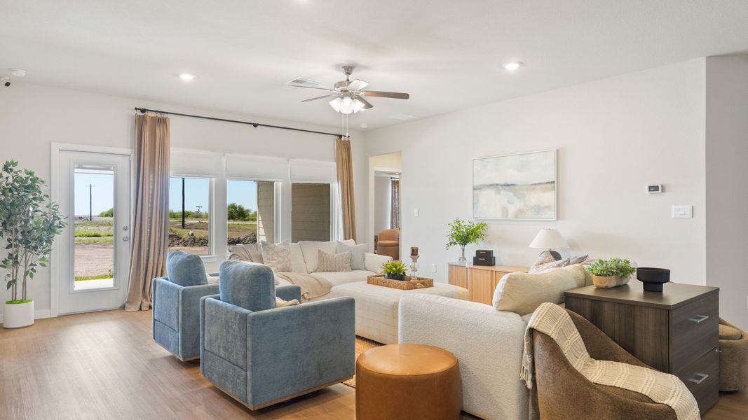 Furnished interior view inside a new home in King's Landing, Corpus Christi (Image 5).