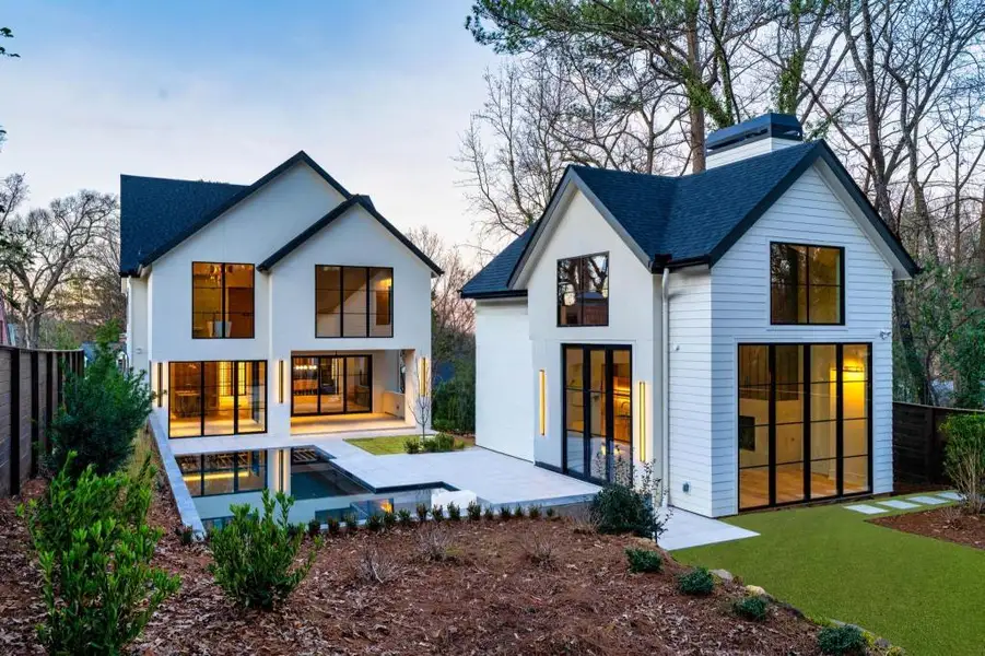 Front exterior of a new home in , Atlanta, GA, highlighting curb appeal (Image 2). Front exterior of a new home in , Atlanta, GA, highlighting curb appeal (Image 2).