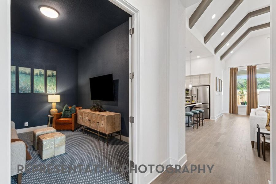 Furnished interior view inside a new home in Elyson, Katy (Image 19).