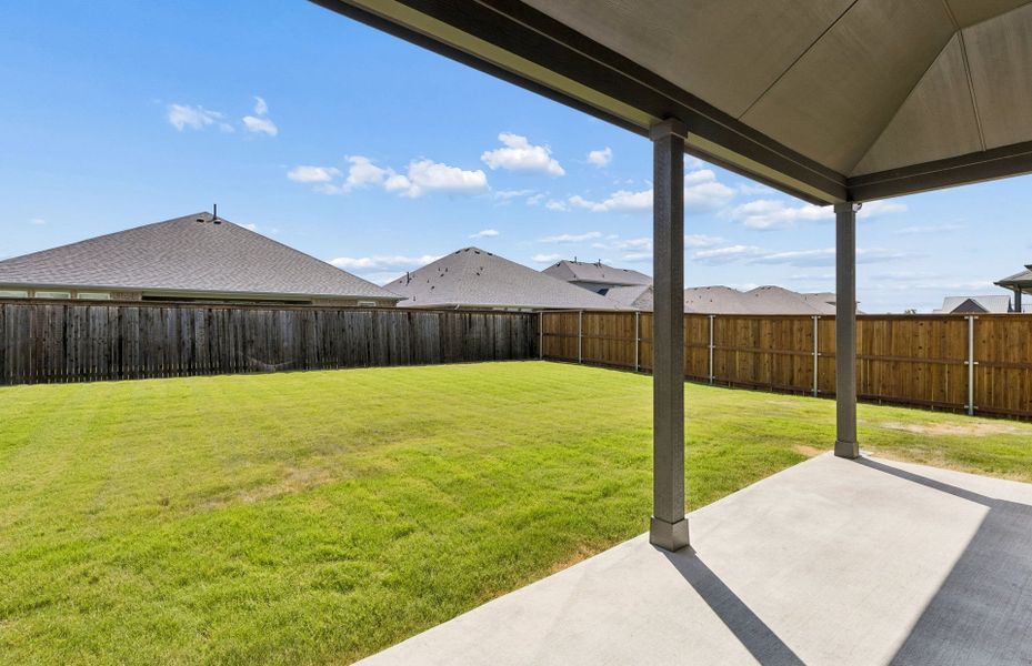 Exterior details and patio area of a home in Overland Grove, Forney (Image 2). Exterior details and patio area of a home in Overland Grove, Forney (Image 2).
