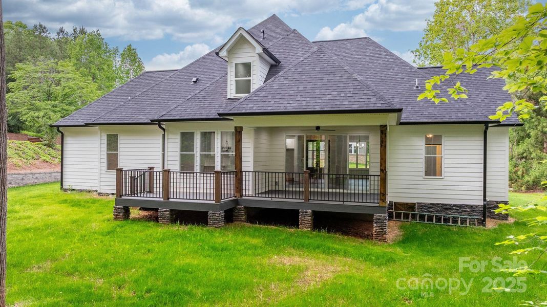 Exterior details and patio area of a home in , Hickory (Image 32).