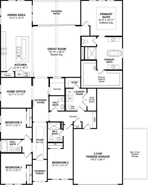 The Glasgow floor plan by K. Hovnanian Homes. 1st Floor Shown. *Prices, plans, dimensions, features, specifications, materials, and availability of homes or communities are subject to change without notice or obligation.