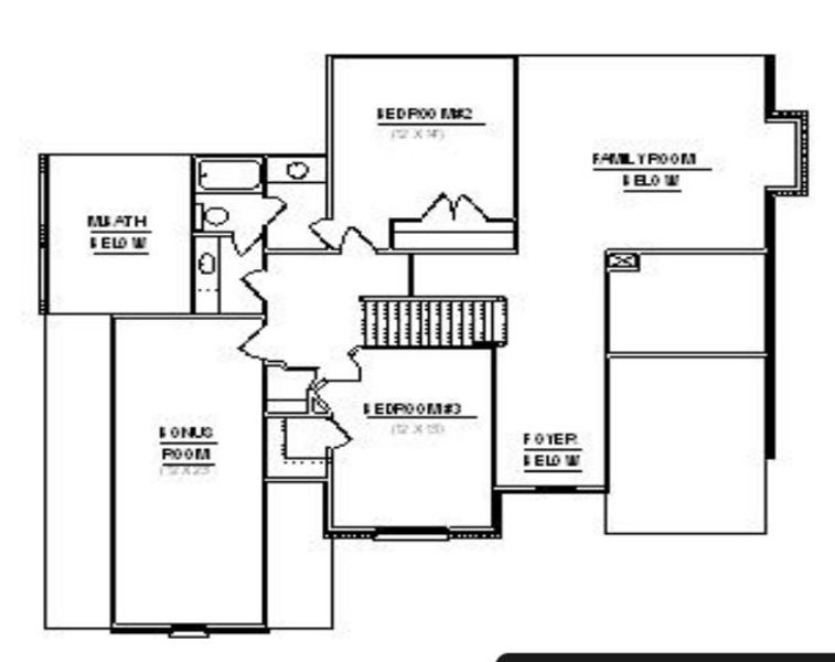 2D floor plan layout for the The Ann by Sentinel Builders, Inc. in Hannah’s Grove, Halls, TN (Image 3).
