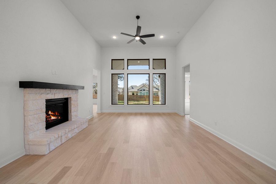 Family Room with fireplace