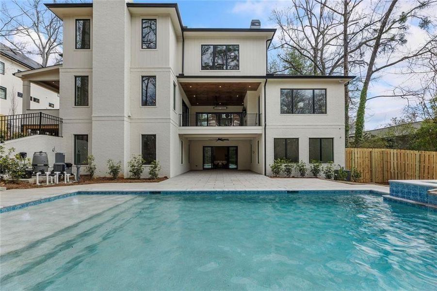Exterior details and patio area of a home in , Sandy Springs (Image 34). Exterior details and patio area of a home in , Sandy Springs (Image 34).