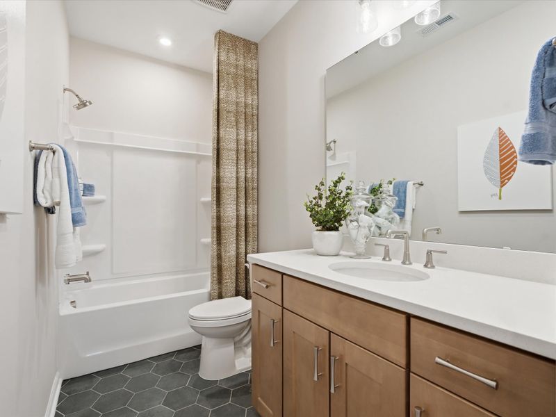 Furnished interior view inside a new home in Bellflower, Charlotte (Image 24).