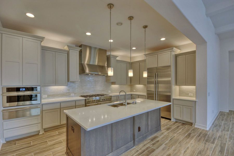Furnished interior view inside a new home in El Sonido at Campanas, San Antonio (Image 6).