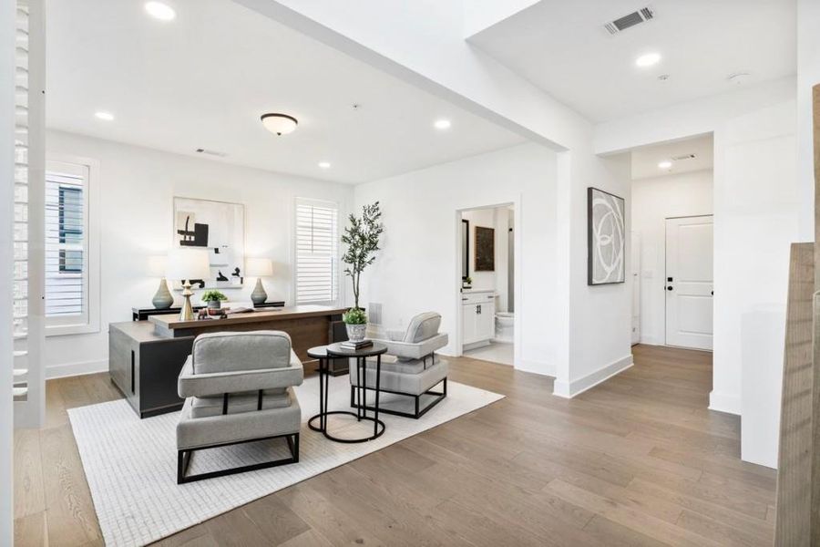 Furnished interior view inside a new home in , Alpharetta (Image 10).
