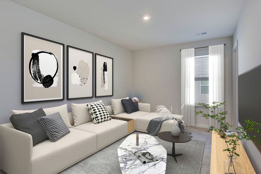 Furnished interior view inside a new home in Madison at Buice Lake, Acworth (Image 120).