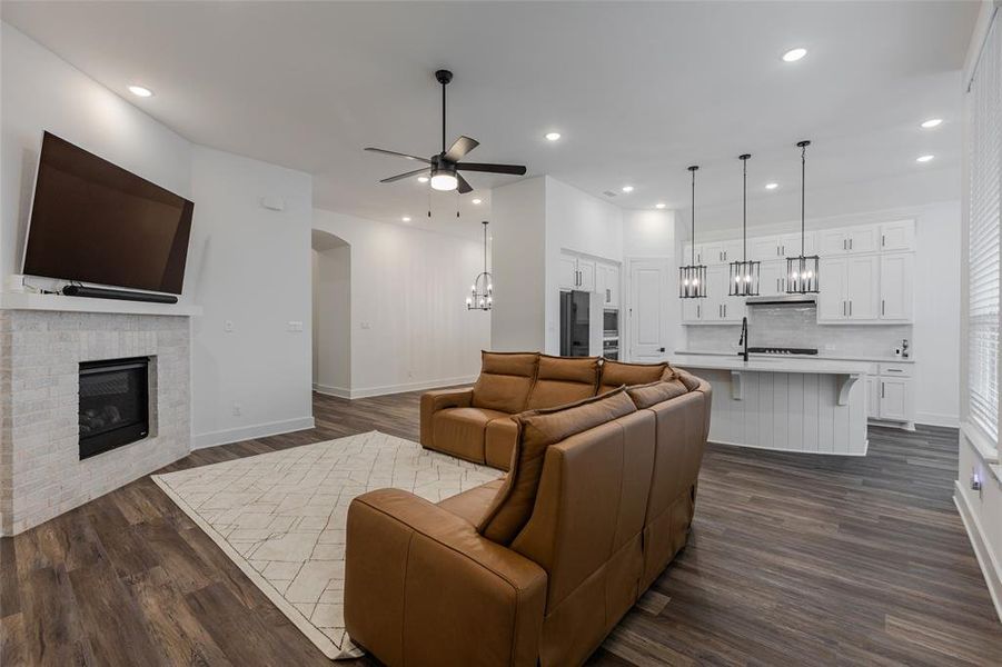 Furnished interior view inside a new home in , McKinney (Image 8).