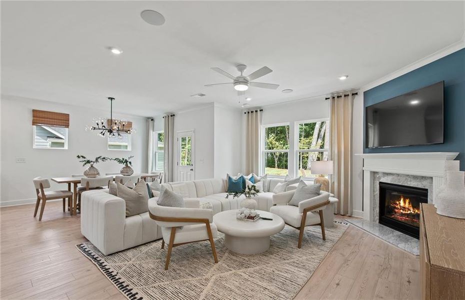 Furnished interior view inside a new home in Watermist at Mirror Lake, Villa Rica (Image 35).