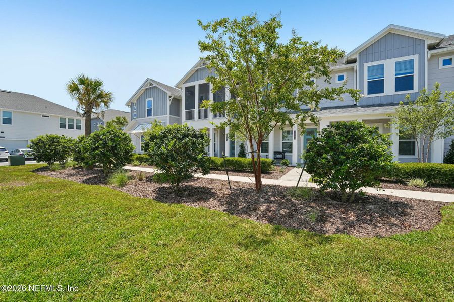 Front exterior of a new home in , Ponte Vedra, FL, highlighting curb appeal (Image 25). Front exterior of a new home in , Ponte Vedra, FL, highlighting curb appeal (Image 25).