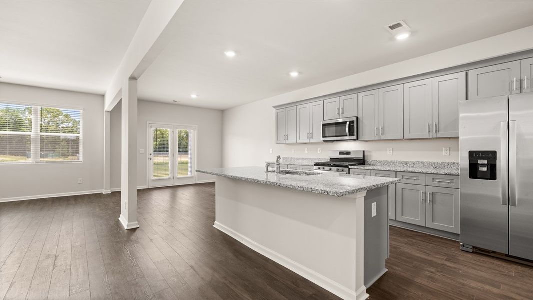 Furnished interior view inside a new home in Southwind Village, Evans (Image 3).