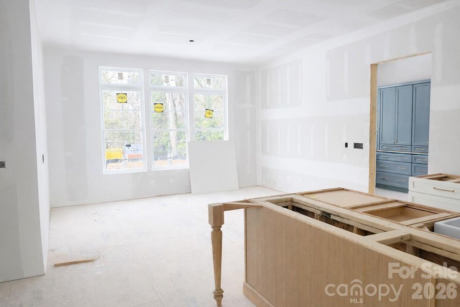 View from Family room into Dining area/Scullery