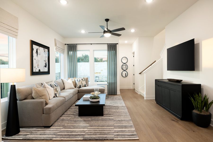 Furnished interior view inside a new home in Novel, Austin (Image 6).
