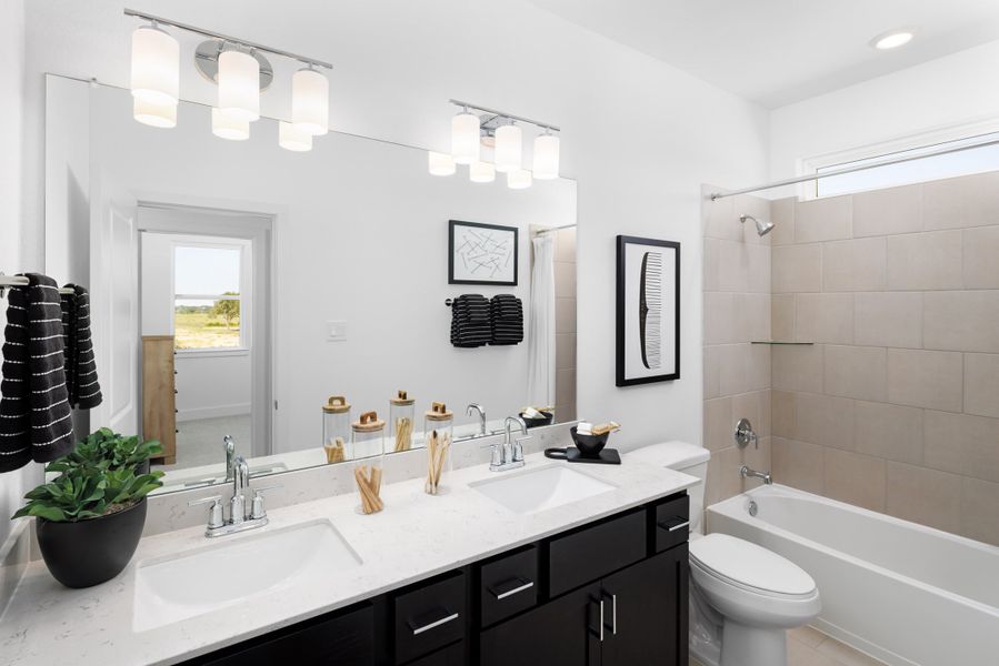 Representative furnished interior of a home built from the Miller by New Home Co. in The Residences Collection at Oakberry Trails, Waller (Image 7). Representative furnished interior of a home built from the Miller by New Home Co. in The Residences Collection at Oakberry Trails, Waller (Image 7).