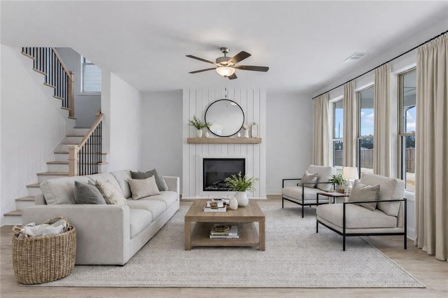 Furnished interior view inside a new home in , Buford (Image 5).
