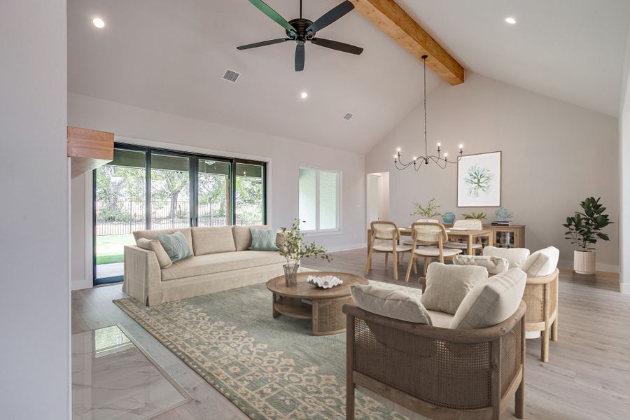 Representative furnished interior of a home built from the The Grapevine by Kenmark Homes in LeTara, Haslet (Image 5).
