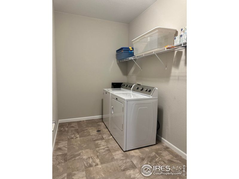 Huge laundry room. Washer and dryer are included!