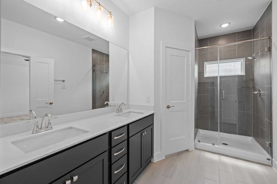 Furnished interior view inside a new home in Meridiana, Manvel (Image 9).