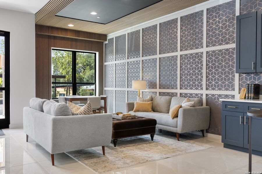 Furnished interior view inside a new home in , San Antonio (Image 3).