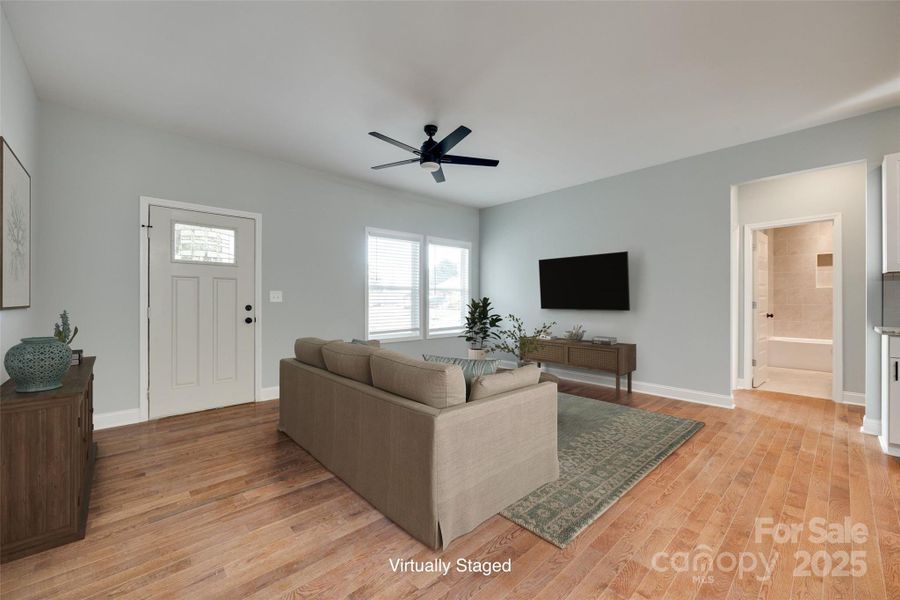 Furnished interior view inside a new home in , York (Image 9).