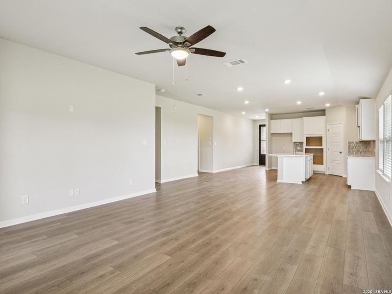 Spacious, unfurnished interior of a new home in Legendary Trails - Classic Series, Cibolo (Image 24). Spacious, unfurnished interior of a new home in Legendary Trails - Classic Series, Cibolo (Image 24).