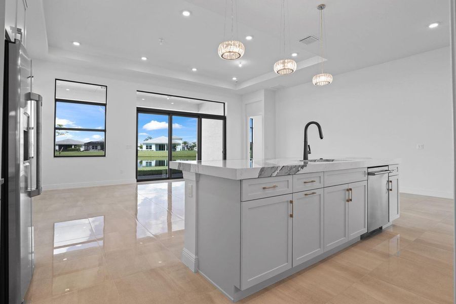 Furnished interior view inside a new home in Cresswind Palm Beach at Westlake, Westlake (Image 14).