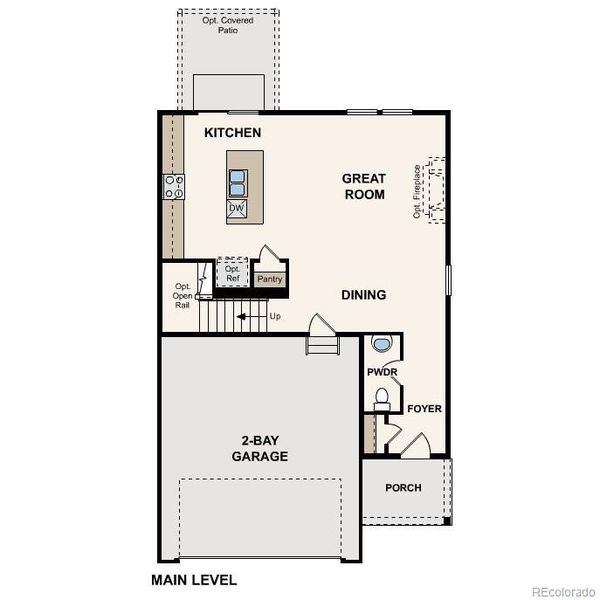 2D floor plan layout of this home in Coyote Creek, Fort Lupton, CO (Image 2). 2D floor plan layout of this home in Coyote Creek, Fort Lupton, CO (Image 2).