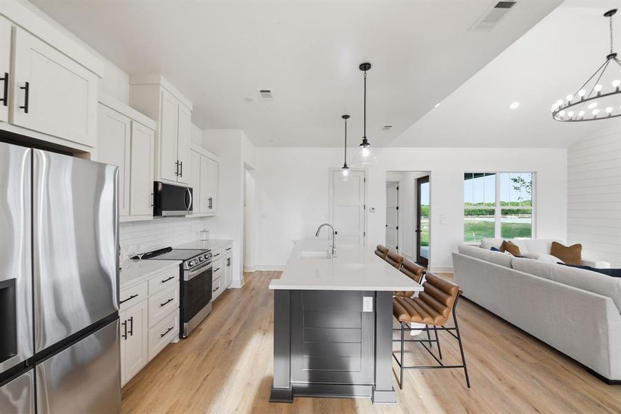 Furnished interior view inside a new home in , Graford (Image 10).