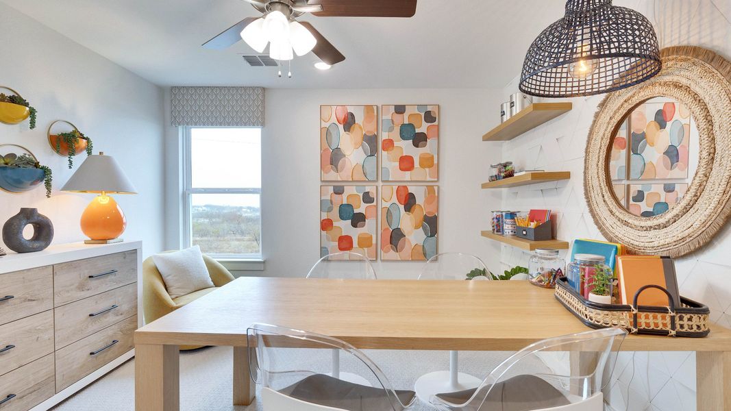 Representative furnished interior of a home built from the Meyerson by DRB Homes in Hunters Glen, Jarrell (Image 57).