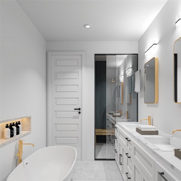 Furnished interior view inside a new home in , Houston (Image 7).