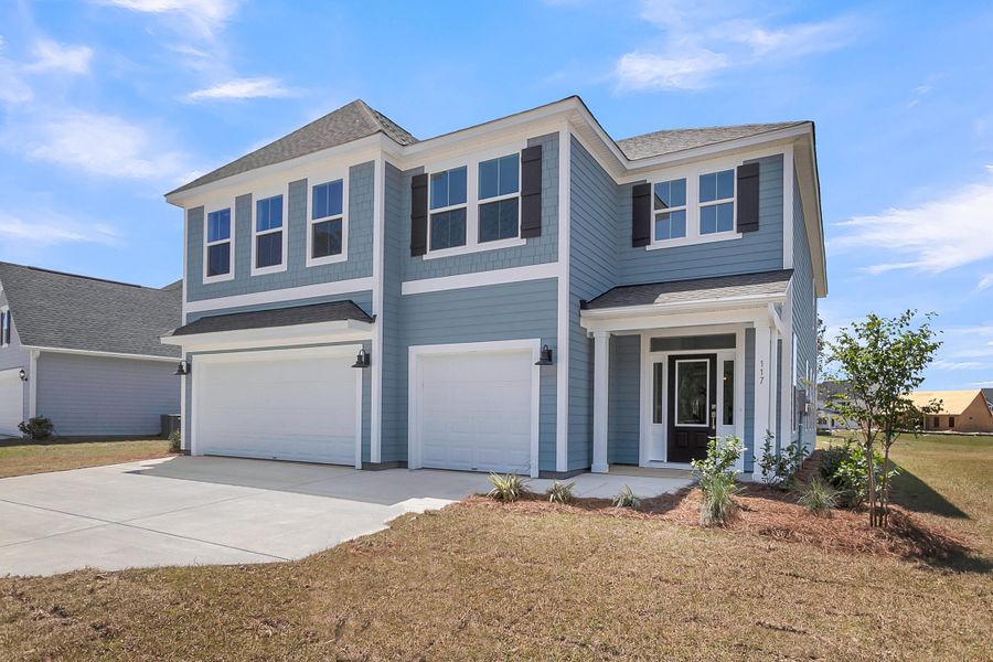 Front exterior of a new home in , Summerville, SC, highlighting curb appeal (Image 21).