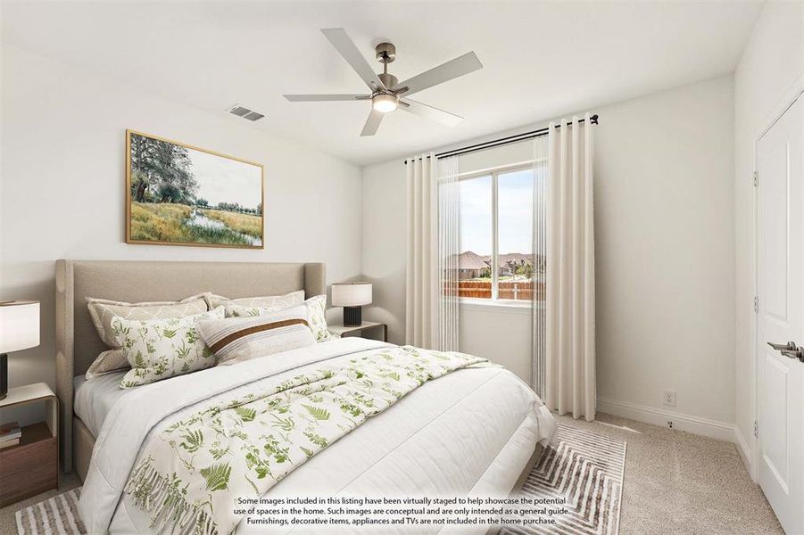 Furnished interior view inside a new home in Country Lakes, Denton (Image 31).