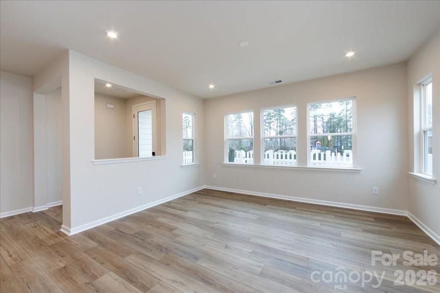 Living Room with added End Unit Window