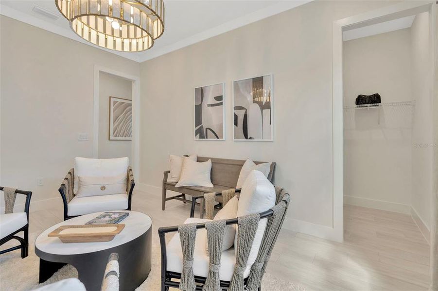 Furnished interior view inside a new home in Biscayne Landing at Seaire, Parrish (Image 26). Furnished interior view inside a new home in Biscayne Landing at Seaire, Parrish (Image 26).