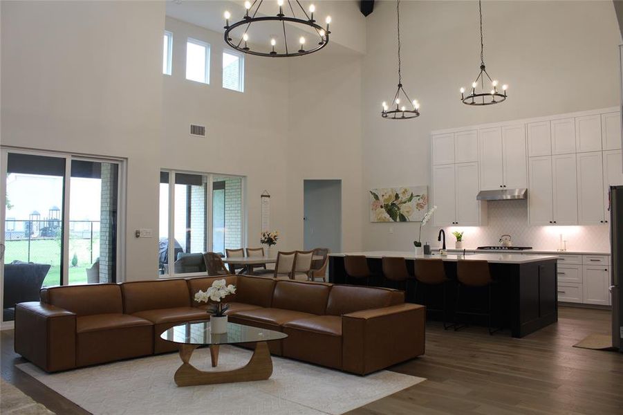 Furnished interior view inside a new home in , Heath (Image 12).