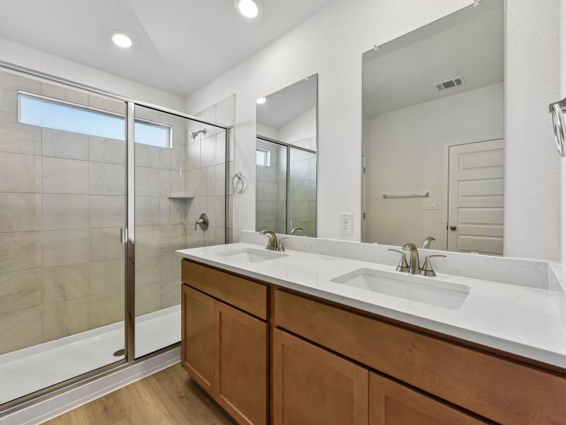 Furnished interior view inside a new home in Lakeside Meadows, Pflugerville (Image 6).