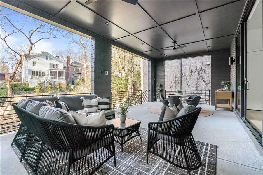 Exterior details and patio area of a home in , Atlanta (Image 27).