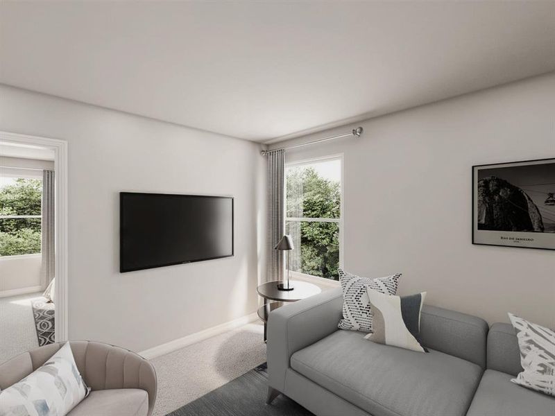 Furnished interior view inside a new home in Cresson Estates, Cresson (Image 14).