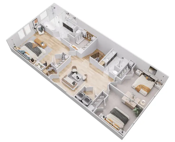 Rendered Second Level Plan