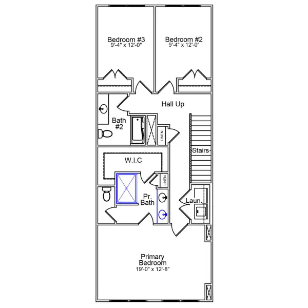 2D floor plan layout of this home in Sweetbrier, Durham, NC (Image 3). 2D floor plan layout of this home in Sweetbrier, Durham, NC (Image 3).