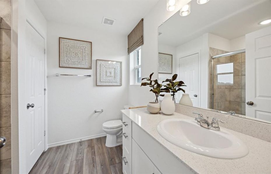 *Model Representation - Owner's private bath ample counterspace