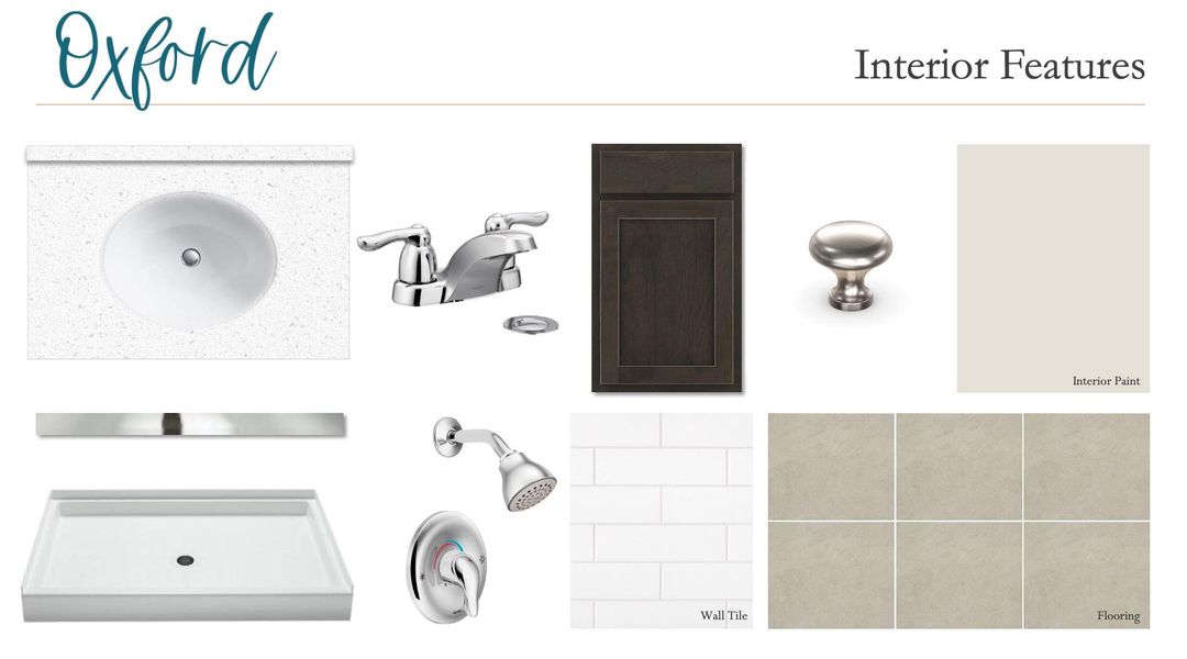 Sample of building materials used in homes in The Cottages at La Cima, San Marcos (Image 13).