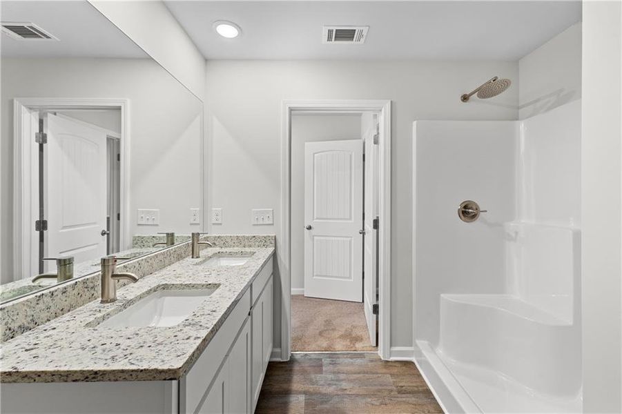 Furnished interior view inside a new home in The Grove At Mundy Mill, Gainesville (Image 5).