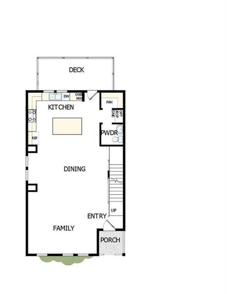 2D floor plan layout of this home in Celesta, Scottdale, GA (Image 5).