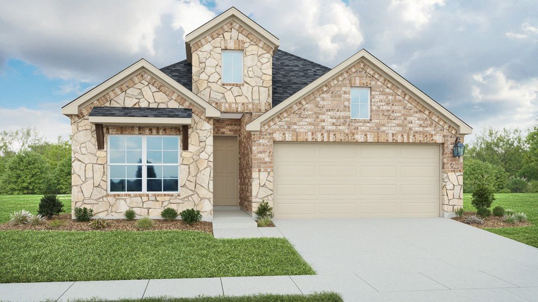 Front exterior of a home in the Clear Creek community, located in New Braunfels, TX (Image 16).