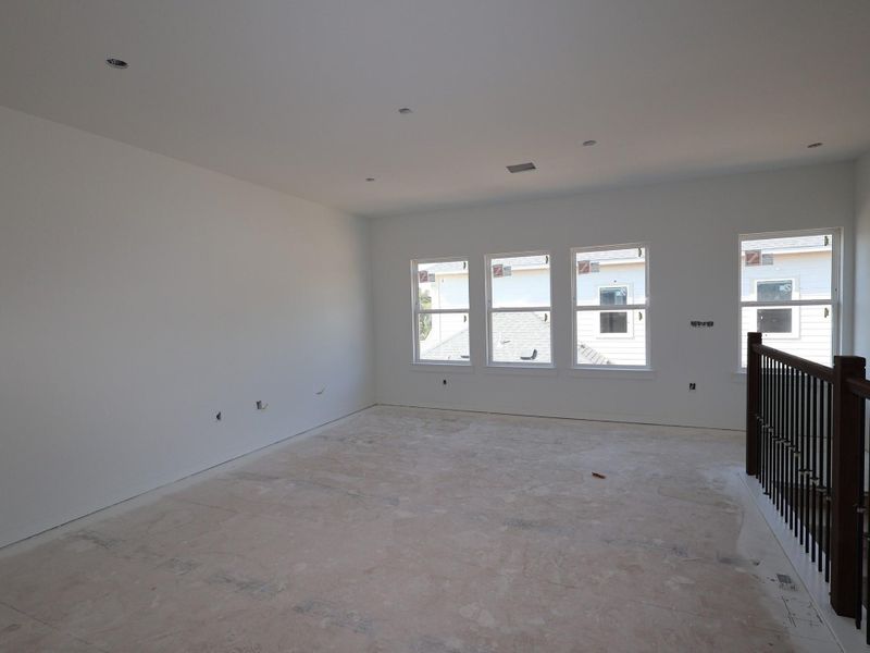 In-progress construction of a new home in Barksdale, Leander, TX (Image 30).