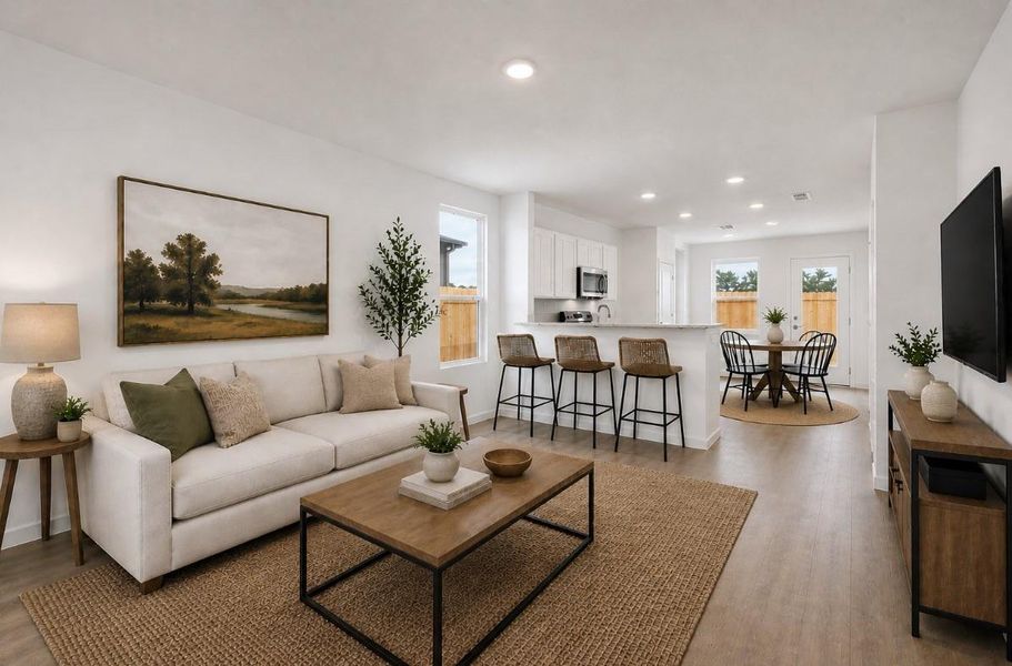Furnished interior view inside a new home in Montgomery Bend, Montgomery (Image 9).